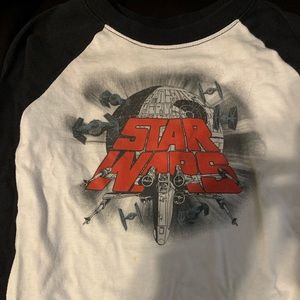 Star ⭐️ Wars white&black long sleeve shirt
